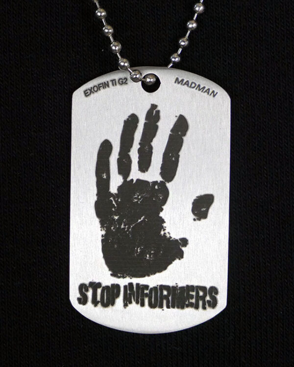 Nieśmiertelnik STOP INFORMERS