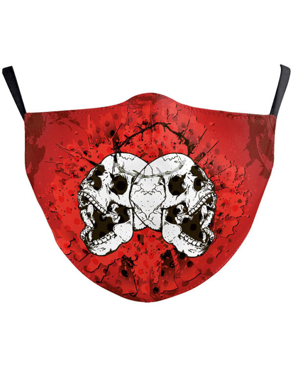 Maseczka regulowana czerwona