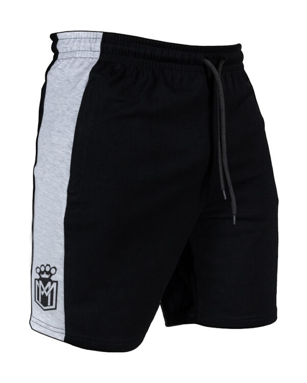 Spodenki bawełniane czarne-szare