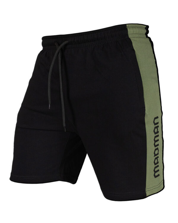 Spodenki bawełniane czarne-khaki