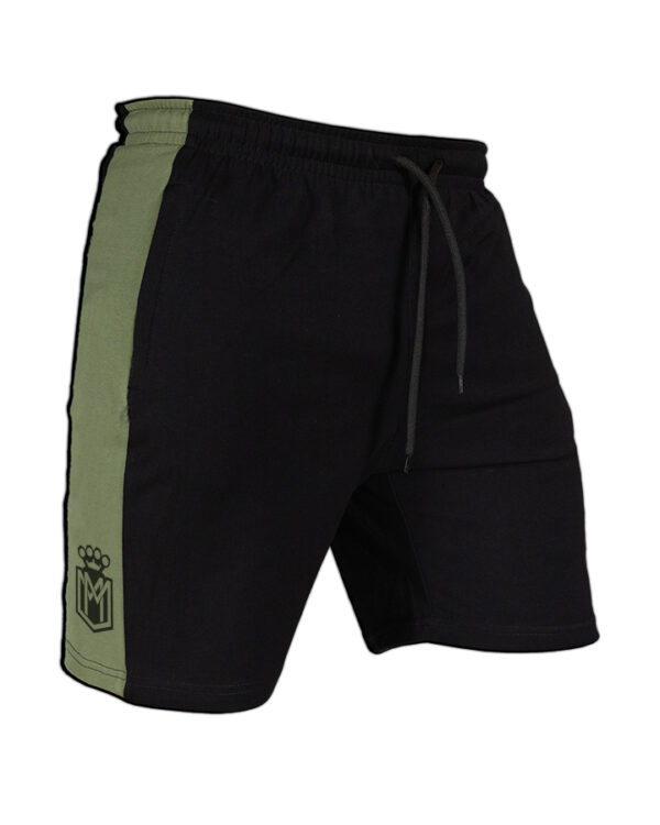 Spodenki bawełniane czarne-khaki