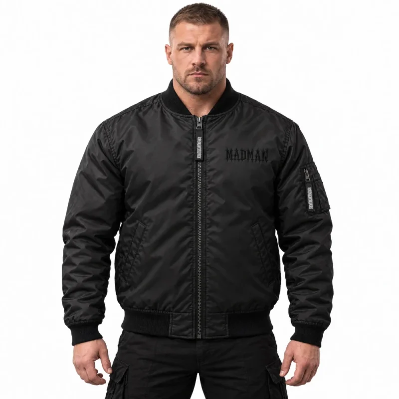 kurtka bomberka madman czarny haft kurtka bomberka madman czarny haft