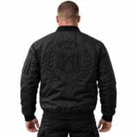 kurtka bomerka logo czarny haft
