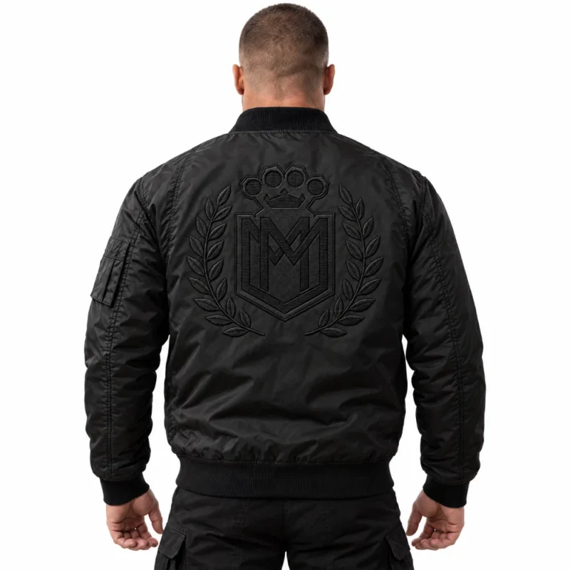 kurtka bomerka logo czarny haft kurtka bomerka logo czarny haft