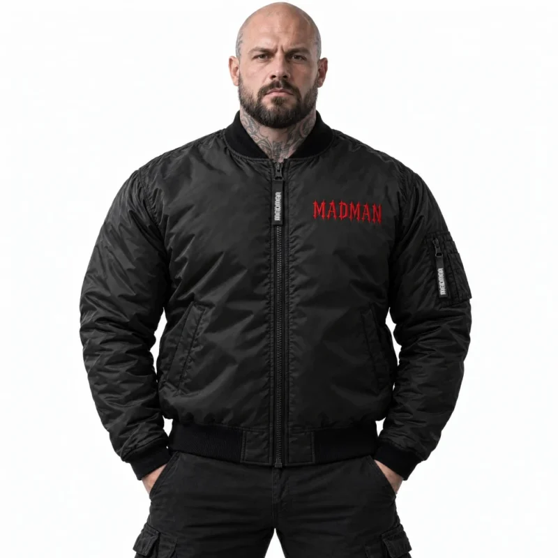 kurtka meska czarna madman streetwear kurtka meska czarna madman streetwear